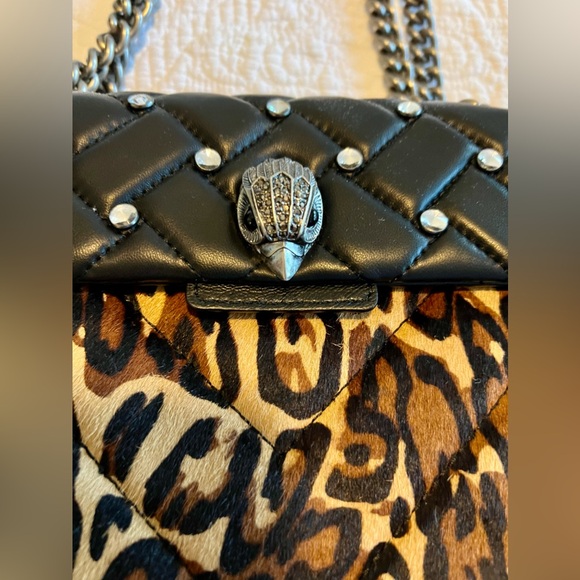 Kurt Geiger, Leather Leopard Medium Kensington Bag. - Picture 2 of 13
